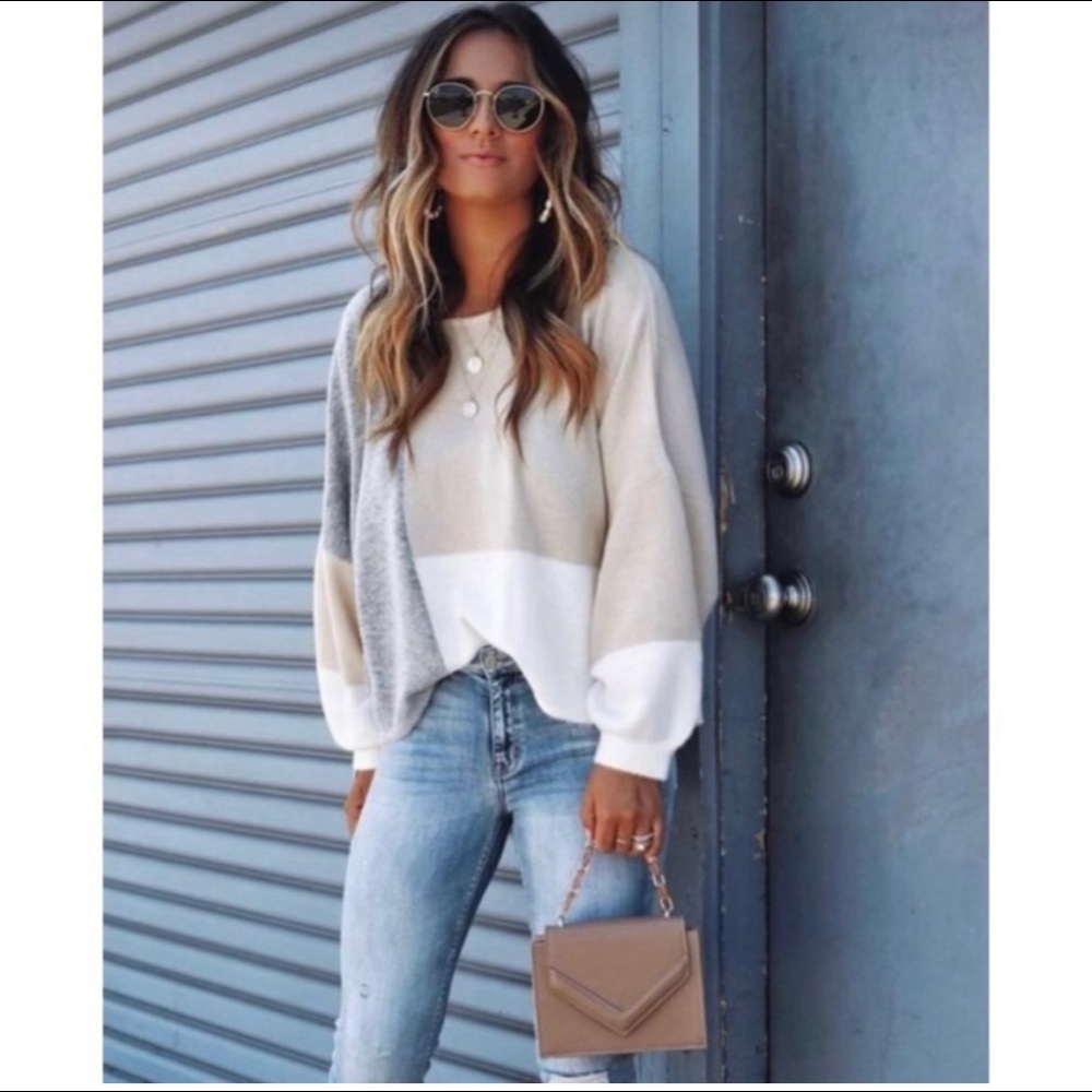 Vici colorblock sweater